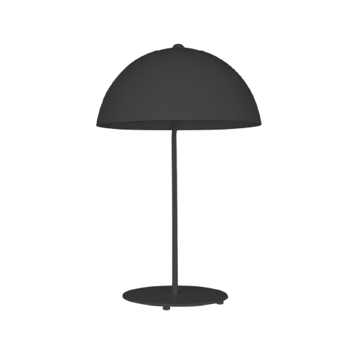 VELADOR TAO NEGRO MATE 1 LUZ E27 30x45CM